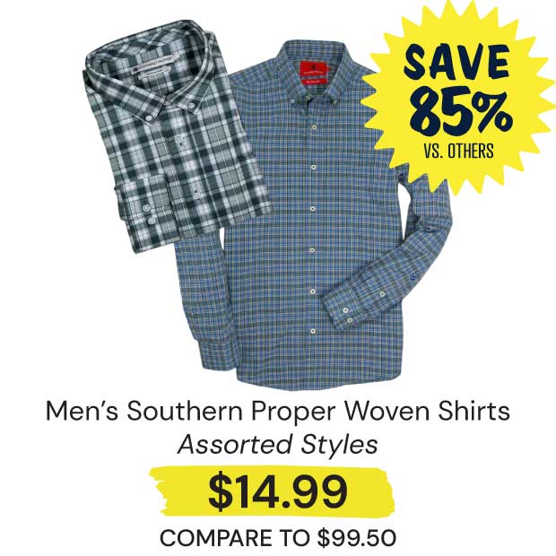 Mens-Southern-Proper-Woven-Shirts