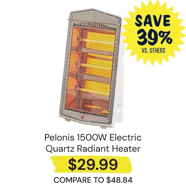 Pelonis-1500W-Electric-Quartz-Radiant-Heater