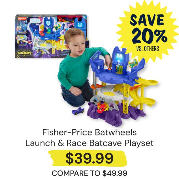 Fisher-Price-Batwheels-Launch-Race-Batcave-Playset